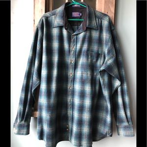 Pendleton Mens XXL Long 100% Wool Shirt